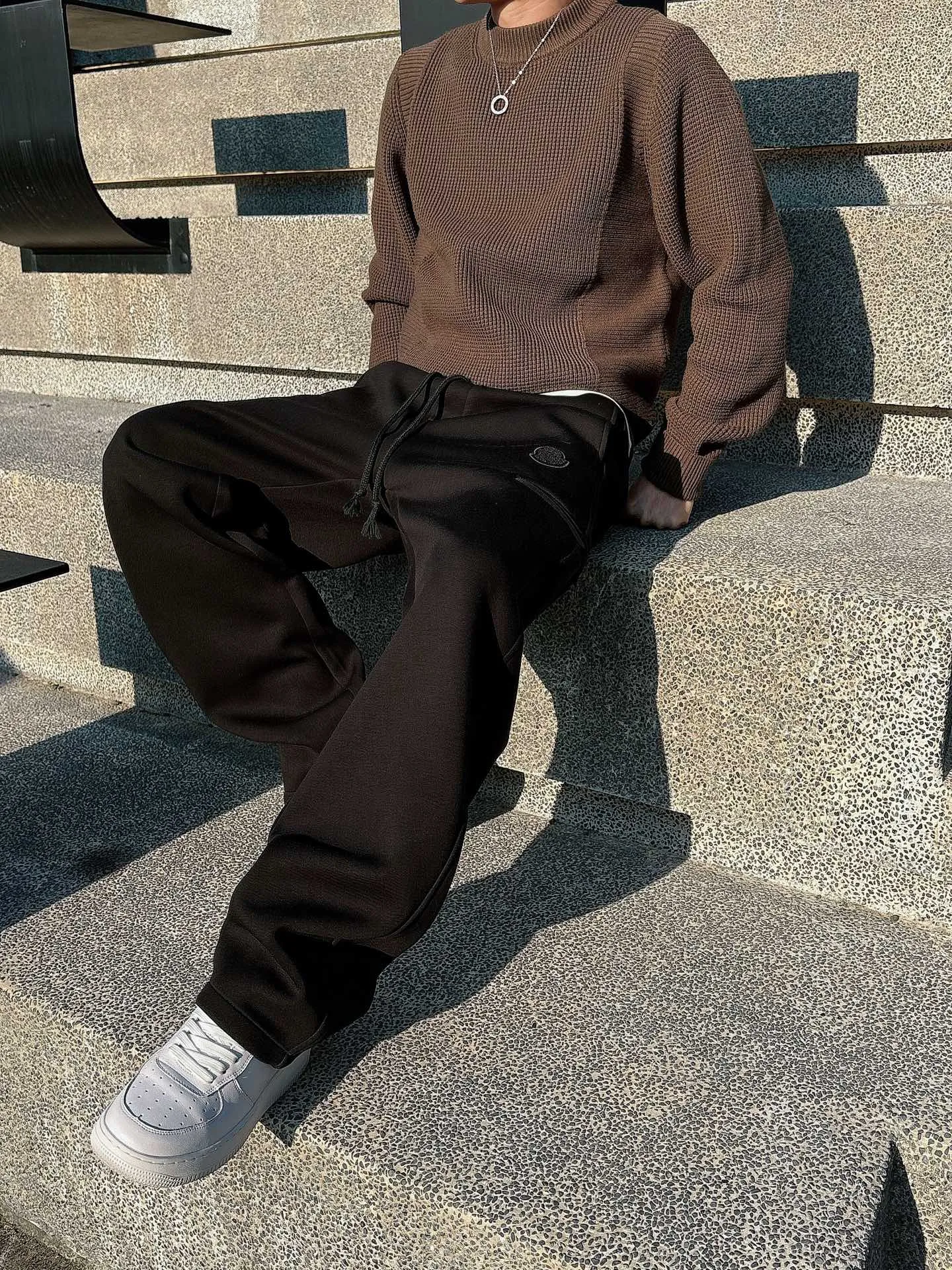 P320 2025 autumn and winter new casual pants 🆕Heavy scimitar pants Color: black and gray Size: M-4XL